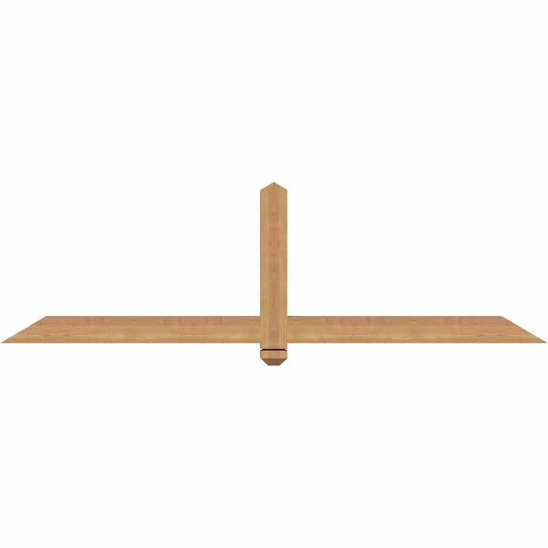 Ekena Millwork Eugene Smooth Timber Gable Bracket, Western Red Cedar, 72"W x 21"H x 3 1/2"D x 3 1/2"F, 7/12 Pitch GBW072X21X0404EUG00SWR - main